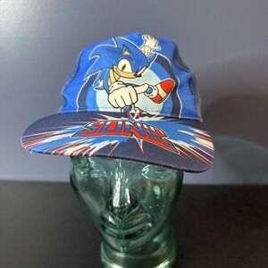 Sonic The Hedgehog  Baseball CAP HAT Adjustable Boys  Gamer Hat Blue